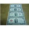 Image 1 : 1928-G,53,53-A & 53-B $2 US RED SEAL NOTES