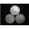Image 2 : 1941,43-D AND 44 WALKING LIBERTY HALF DOLLARS