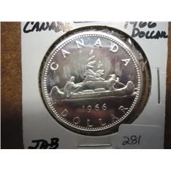 1966 CANADA SILVER DOLLAR (UNC)