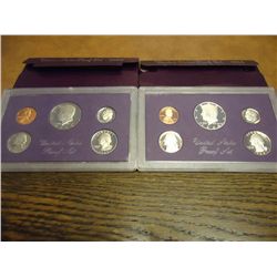 1984 & 1985 US PROOF SETS (WITH BOXES)