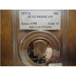 1977-S KENNEDY HALF DOLLAR PCGS PR69 DCAM