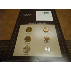 COIN SETS OF ALL NATIONS "FINLAND" 6 COINS