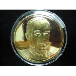 40 GRAM GOLD PLATED STERLING SILVER PF ROUND