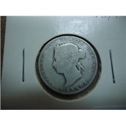 1874-H CANADA SILVER 25 CENTS