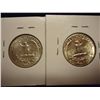 Image 2 : 1963-D & 64 WASHINGTON SILVER QUARTERS UNC