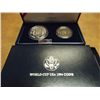 Image 2 : 1994 WORLD CUP 2 COIN  PROOF SET