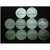 Image 2 : 10 ASSORTED 35% SILVER JEFFERSON WAR NICKELS