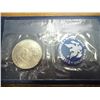 Image 2 : 1972-S  IKE SILVER DOLLAR UNC (BLUE PACK)