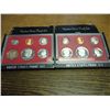 Image 1 : 1980 & 1982 US PROOF SETS (WITH BOXES)