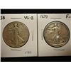 Image 1 : 1938 & 1939 WALKING LIBERTY HALF DOLLAR
