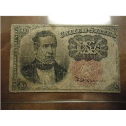 1863 US 10 CENT RACTIONAL CURRENCY