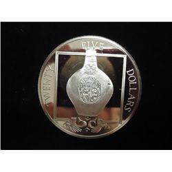 1988 BRITISH VIRGIN ISLANDS PF SILVER $25