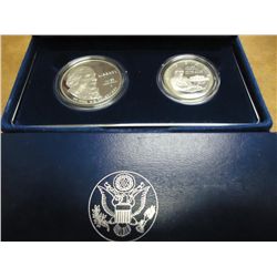 1993 BILL OF RIGHTS 2 COIN PF SET BOTH ARE SILVER