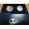 Image 1 : 1993 BILL OF RIGHTS 2 COIN PF SET BOTH ARE SILVER