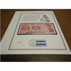 1984 HONDURAS 1 LEMPIRA CRISP UNC CURRENCY