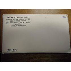 1968 US MINT SET (UNC) P/D/S (WITH ENVELOPE)