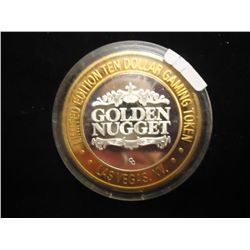 CASINO $10 SILVER TOKEN (UNC) GOLDEN NUGGET