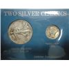 Image 1 : MERCURY DIME AND WALKING LIBERTY HALF DOLLAR