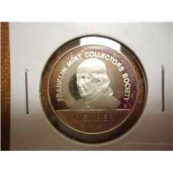 1/4 OZ. SILVER FRANKLIN MINT COLLECTOR'S SOCIETY