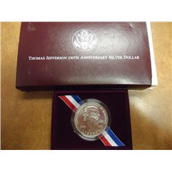 1993-P THOMAS JEFFERSON UNC SILVER DOLLAR