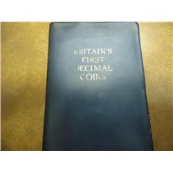 BRITAINS 1ST DECIMAL COIN SET (AS SHOWN)