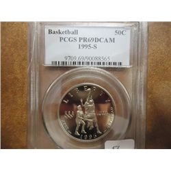 1995-S BASKETBALL COMMEMORATIVE HALF PCGS PR69
