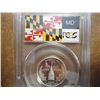 Image 2 : 2000-S SILVER MARYLAND QUARTER PCGS PR69 DCAM