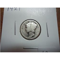 1921 MERCURY DIME KEY DATE
