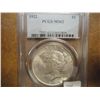 Image 1 : 1922 PEACE SILVER DOLLAR PCGS MS62