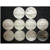 Image 2 : 10 ASSORTED 35% SILVER JEFFERSON WAR NICKELS