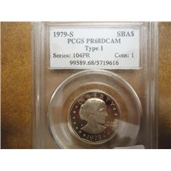 1979-S TYPE I SBA DOLLAR PCGS PR68 DCAM
