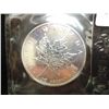 Image 2 : 1992 CANADA SILVER $5 MAPLE LEAF UNC
