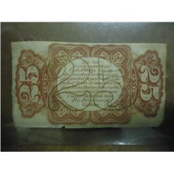 1863 25 CENT US FRACTIONAL CURRENCY FRIEDBERG