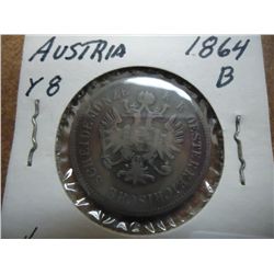 1864-B AUSTRIA 4 KREUZER