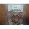 Image 1 : 1973 KENNEDY HALF DOLLAR PCGS MS66