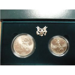 1995 CIVIL WAR BATTLEFIELD 2 COIN UNC SET