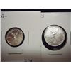 Image 1 : 2 MEXICO SILVER LIBERTADS UNC 2013 1/10 OZ. &