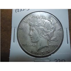 1935-S PEACE SILVER DOLLAR