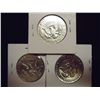 Image 2 : 1966,68-D & 69-D 40% SILVER KENNEDY HALF DOLLARS
