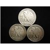 Image 2 : 1942,43 & 44 WALKING LIBERTY HALF DOLLARS