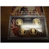 Image 1 : 2010 US PRESIDENTIAL DOLLAR PROOF SET WITH BOX