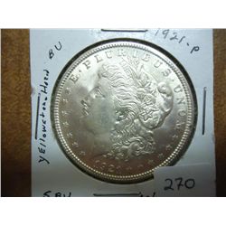 1921 MORGAN SILVER DOLLAR BU