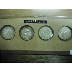 NEAT AUSTRALIAN SILVER FLORIN SET CONTAINS: