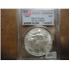 Image 1 : 2005 AMERICAN SILVER EAGLE PCGS MS69 1ST STRIKE