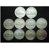 Image 2 : 10 ASSORTED 35% SILVER JEFFERSON WAR NICKELS