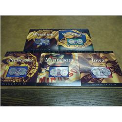 5 ASSORTED US MINT SET 50 STATE QUARTER P & D UNC