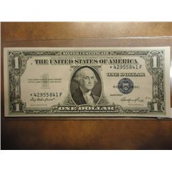 1935-E $1 SILVER CERTIFICATE STAR NOTE CRISP