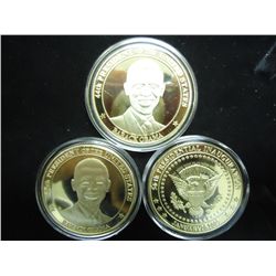 3-2009 BARACK OBAMA INAUGURATION TOKENS (PF)