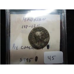 117-138 A.D. HADRIAN ANCIENT COIN