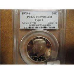 1979-S TYPE I KENNEDY HALF DOLLAR PCGS PR69 DCAM